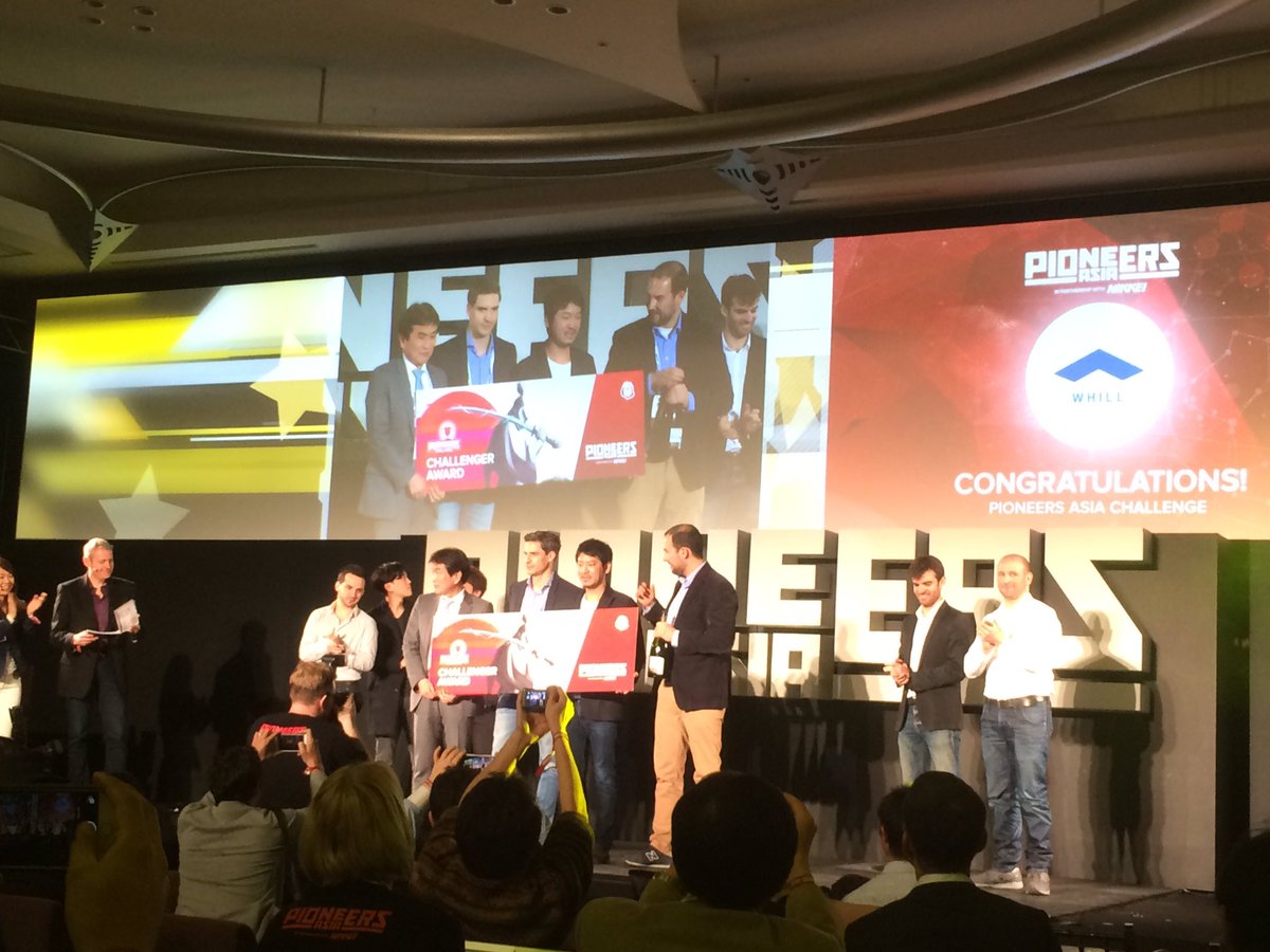 WHILL, congrats on winning Pioneers Asia challenge! #PioneersAsia