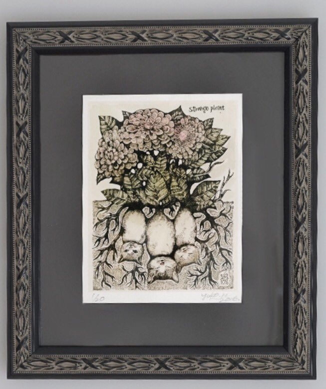 ヒグチユウコ 複製画 まねきニャンコ （複製画 | ヒグチユウコ展