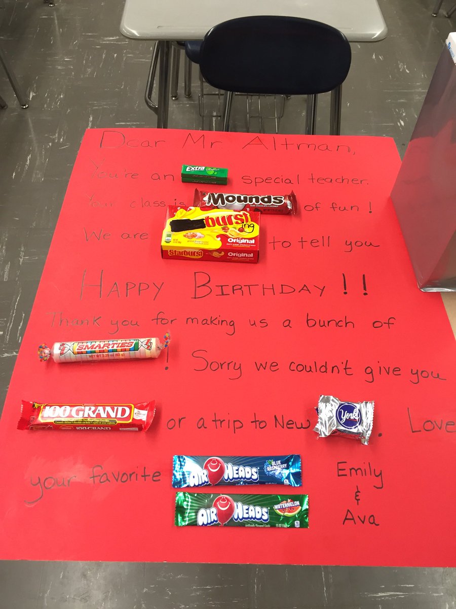 Amazing students I have at #GMHS. They know how to make a teacher feel special on his birthday! Thanks so much