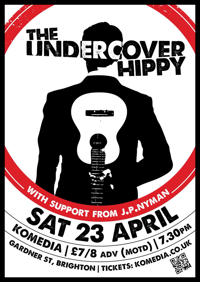 Tickets selling fast for our first #Brighton gig in years! 23 April at <a href="/KomediaBrighton/">Komedia Brighton</a> komedia.co.uk/brighton/music…