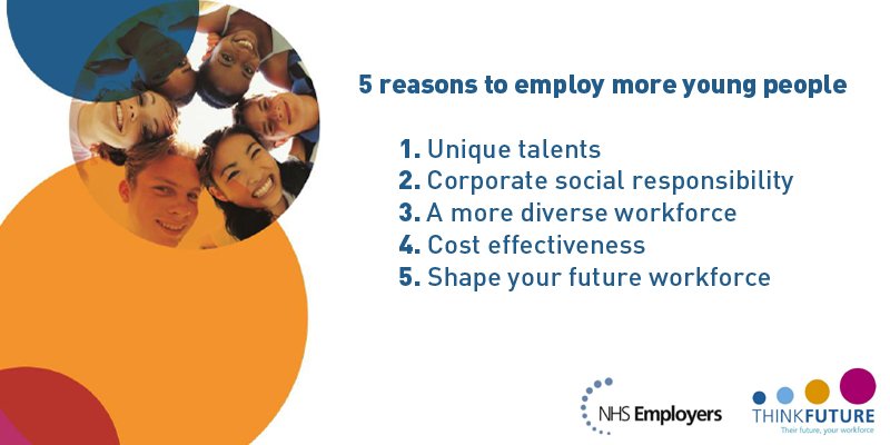 ThinkFutureNHS's tweet photo. Theres a business case for employing young people. its here > https://t.co/ci15RUcz0V #ThinkFutureNHS https://t.co/s93fhG4esS
