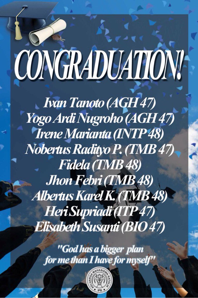 Selamat wisuda, Kakak-kakak!