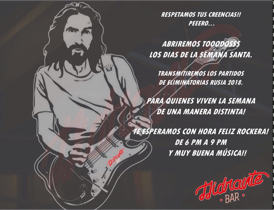 Hidrantebar's tweet image. Semana de recogimiento en @Hidrantebar. Con hora feliz de 6pm-9pm