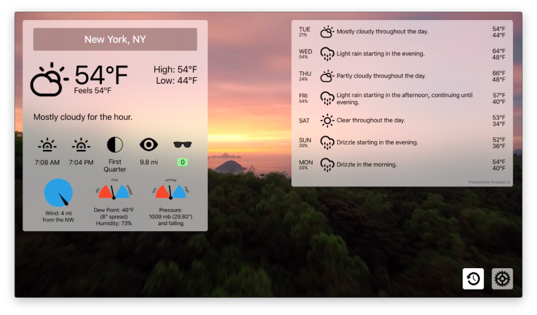 cultofmac's tweet photo. Apple TV app lets you see the weather without opening it [Reviews] https://t.co/HMdC9o0BLA https://t.co/qoJ87hAgMf