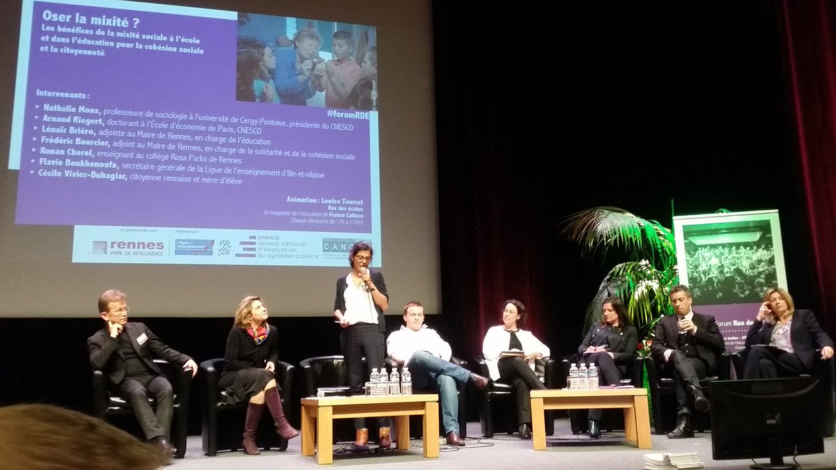 ACORDEBARD's tweet photo. #ForumRDE Oser la mixité Un enjeu pour la réussite de tous #RNE2016 #Rennes cc @franceculture https://t.co/LaDJMV6xJq