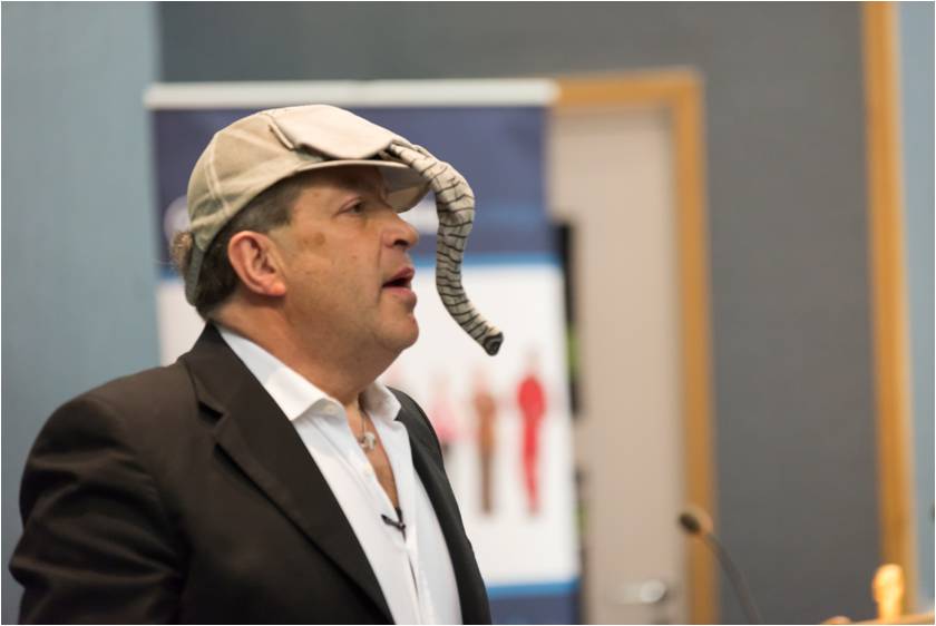 NTBusinessForum's tweet photo. Are you a lion, elephant, dolphon or a monkey? @Nigelrisner taught us how to be a zookeeper #Showbiz16 #NTBizEvent https://t.co/NpeBD66ObV