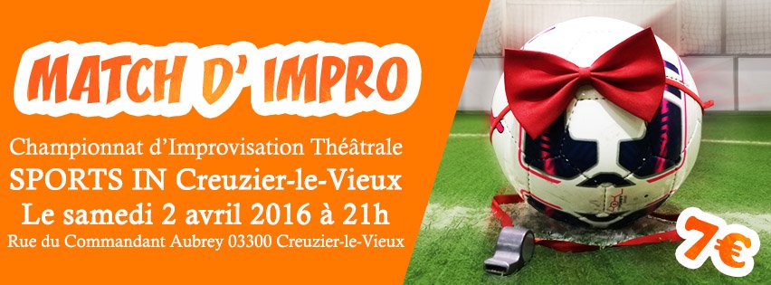 LesHabites's tweet photo. Les Habités invitent d'autres troupes pour un match d'Impro au Sports In le 2 avril !  avec @laveenscene https://t.co/1JcW3K9jnO