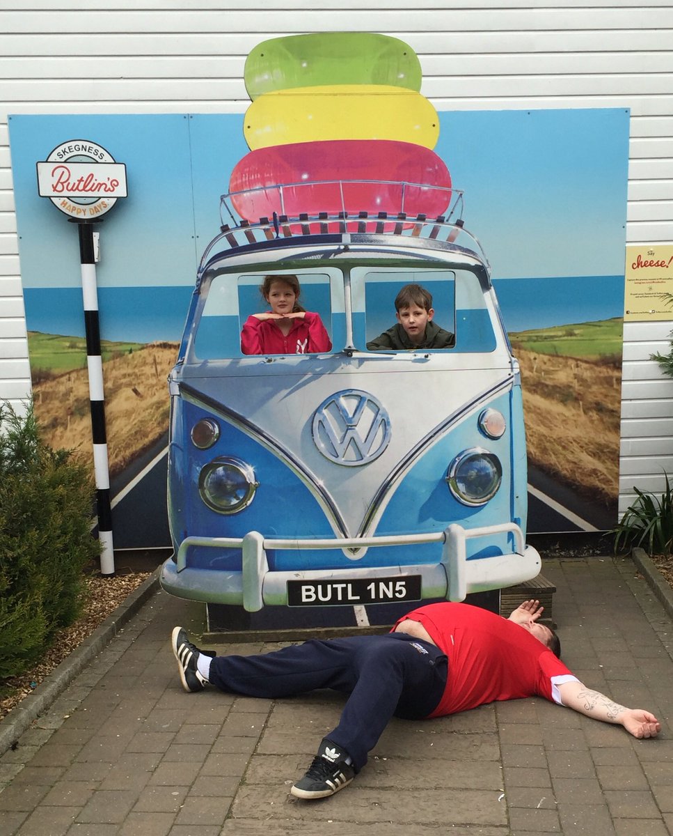 carrieanne87's tweet photo. Oh dear seems like the kids have been on a little joy ride at @Butlins #daddydown https://t.co/Ec5FgWgQPs