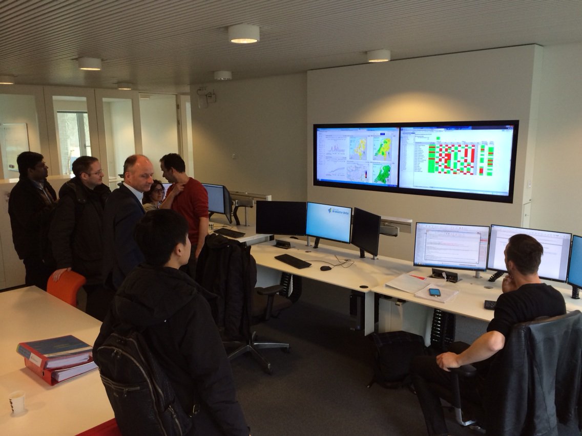 phajm's tweet image. And a visit to The command and control room of the Waterboard Brabantse Delta.