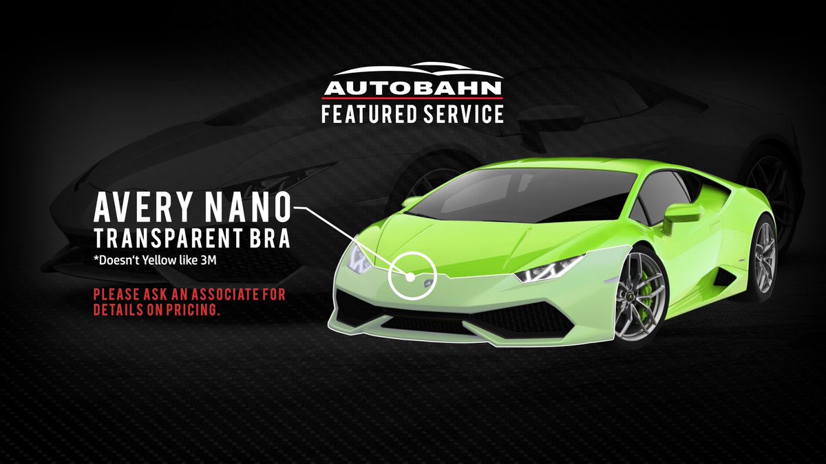 Autobahnsalon's tweet photo. Call and ask about our #FeaturedService today! #AVERY #TransparentBra #autobahnsalon #gta #toronto #luxury #carcare https://t.co/y0wavCNlt7