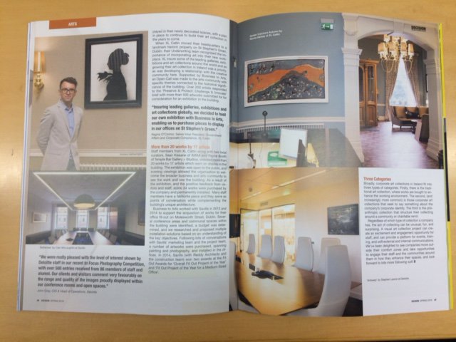 a_hetherington's tweet photo. Great to talk through our work on the art collections of @DeloitteIreland @XLCatlin @SavillsIreland in @decisionmag https://t.co/94iyCW43nk