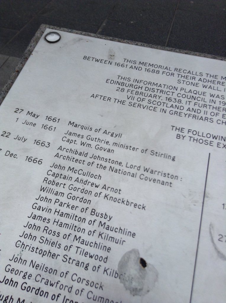 SeanArnot1's tweet photo. My ancestor was among the last men #hanged here in #Edinburgh in 1666 Captain Andrew Arnot https://t.co/9dsaijQ1uk