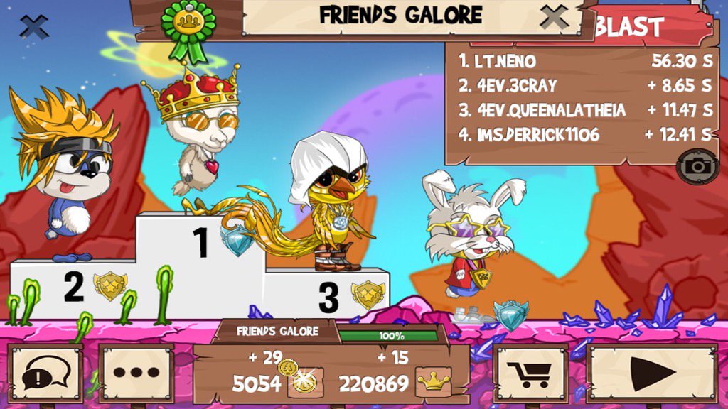 neno987x's tweet photo. Get on my level, son! #funrun2 #3Cray #QueenAlatheia #Derrick1106 https://t.co/L75k5SVVgl