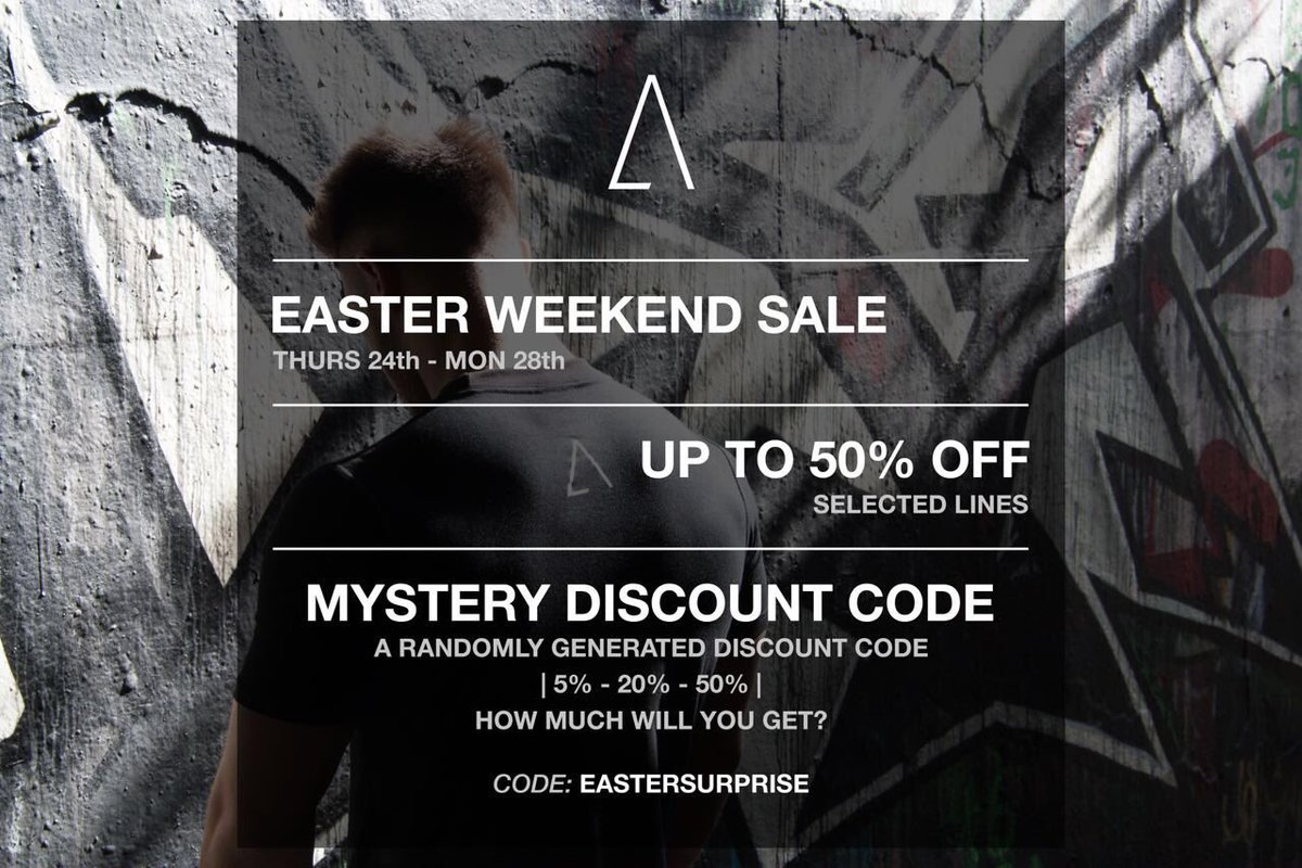 NathanUre1's tweet photo. >> @AlphaFitnessUk <<
#EasterWeekendSale ๐๐ผ https://t.co/LO0RDKrAXK