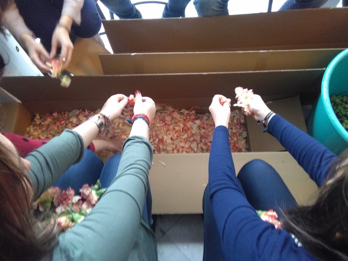 JdelosGitanos's tweet photo. Preparando la petalá para nuestra Santísima Madre. #petaladaAngustias16 https://t.co/88fmcItotg