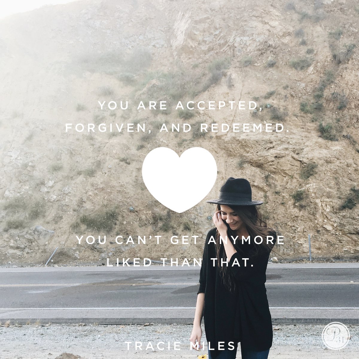 Proverbs31org's tweet photo. You are accepted, forgiven, and redeemed. You can't get anymore liked than that. | @traciewmiles https://t.co/jiwezLIygh