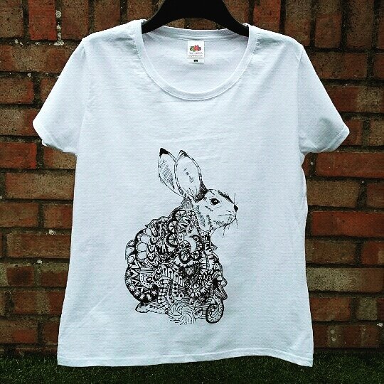Rabbits_I_W's tweet photo. Follow the white rabbit! https://t.co/bHL8nUDEjY #rabbittee #tee #wildthings #screenprint #handmade https://t.co/7QLosHDP2C