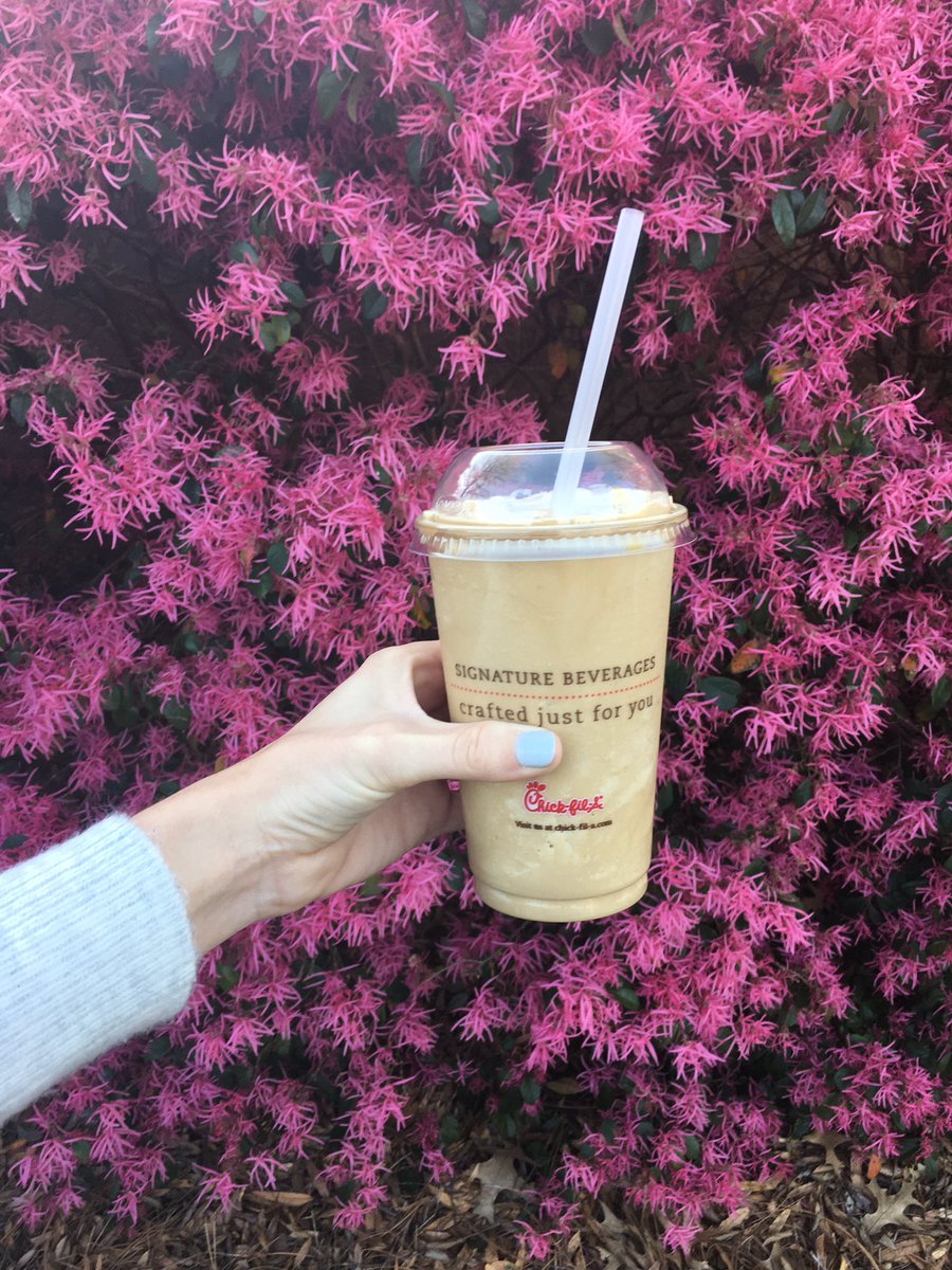 CFAMooreRd's tweet photo. Spring is here. And so is Chick-fil-A's New Frosted Coffee! https://t.co/AXm5Oy7vJs