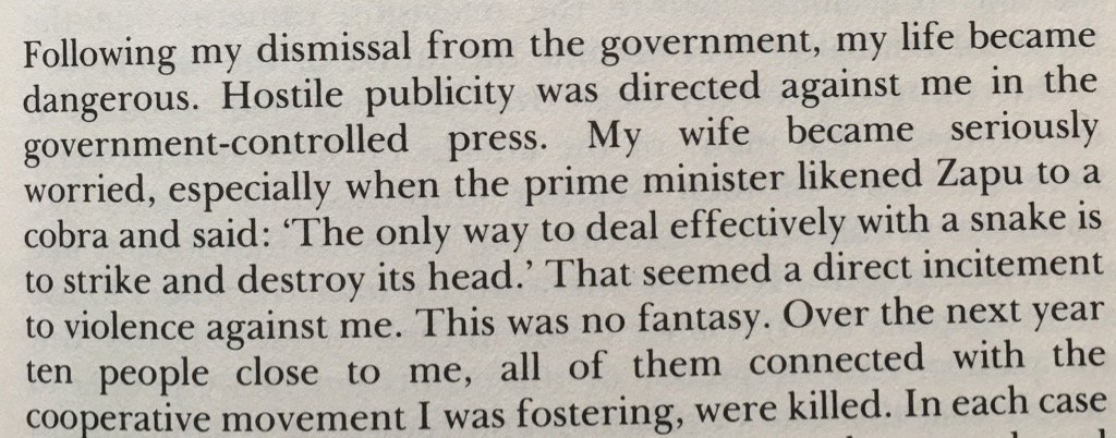 Wamagaisa's tweet photo. I see @ChronicleZim has dug into the archives on #Gukurahundi. I suggest Nkomo's autobiography for further reading👉🏿 https://t.co/8NNyLhC8Om