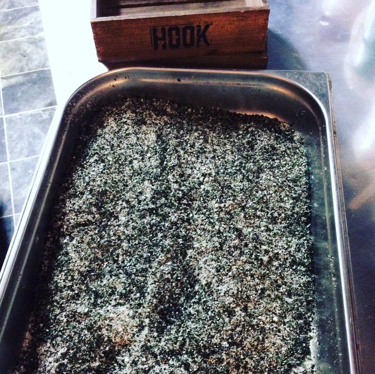Today's batch of Seaweed Salt, all prepped dried and blended in house ⚓️