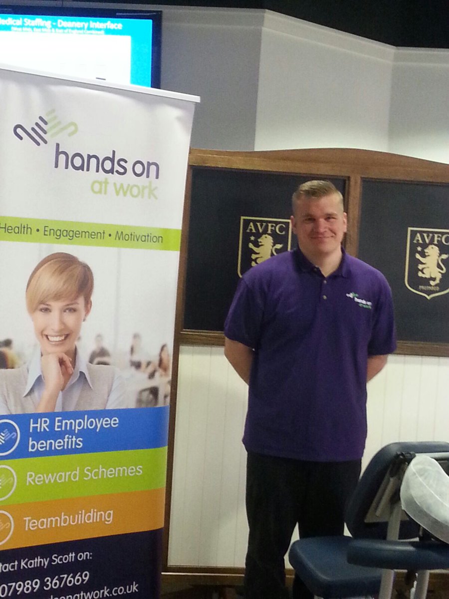HandsOnAtWork's tweet photo. Photos from the #streamliningnhs today at @astonvilla #health #wellbeing #motivation #massage https://t.co/TTlEvw52Se