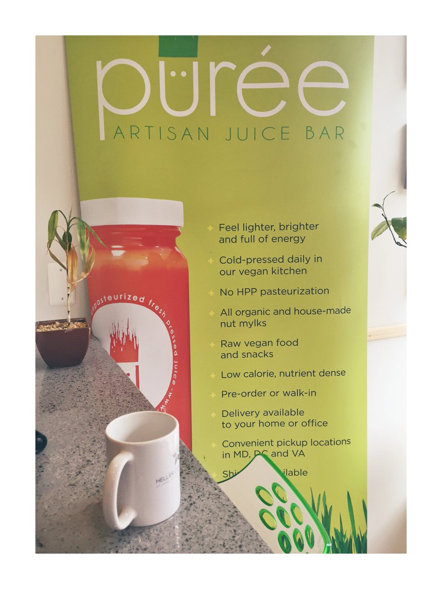 HellerColeyReed's tweet photo. Isn't it the perfect day for a green juice from @PureeJuiceBar? Win your next one on us! #hcrlaunch #giveaway https://t.co/Tqis5St6cR