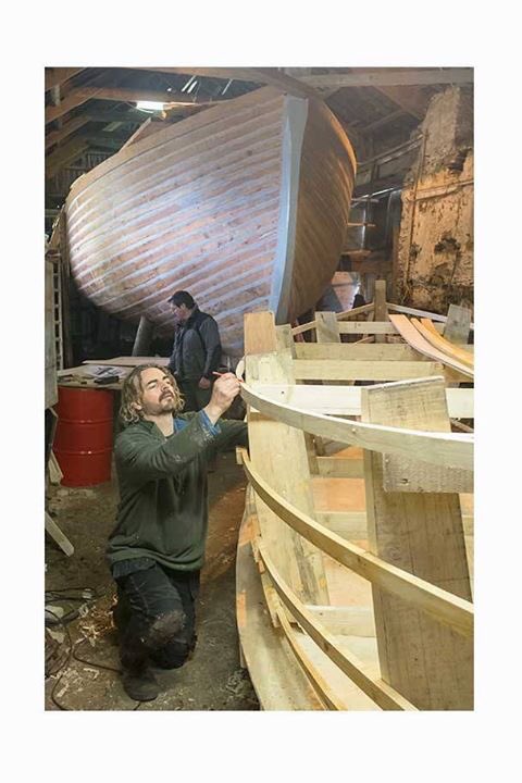 TomCreans's tweet photo. James Caird replica under construction for us #TomCrean #TrueIrishHero Unveiling in April https://t.co/oP3OgL8FBV