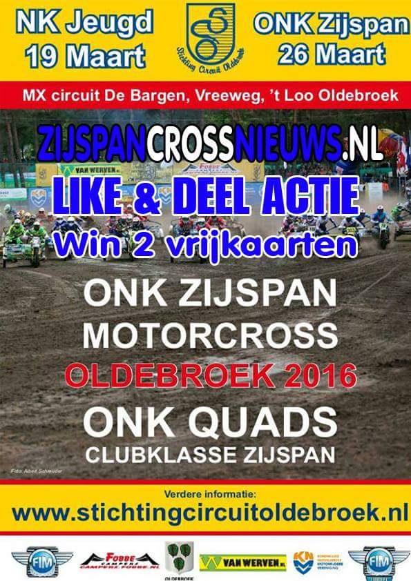 SCOdebargen's tweet photo. Like &amp; Deel actie  ONK Zijspan Motocross 26 maart Oldebroek. Kijk op de Facebook pagina van zijspancrossnieuws.nl https://t.co/uqV8uuOZim