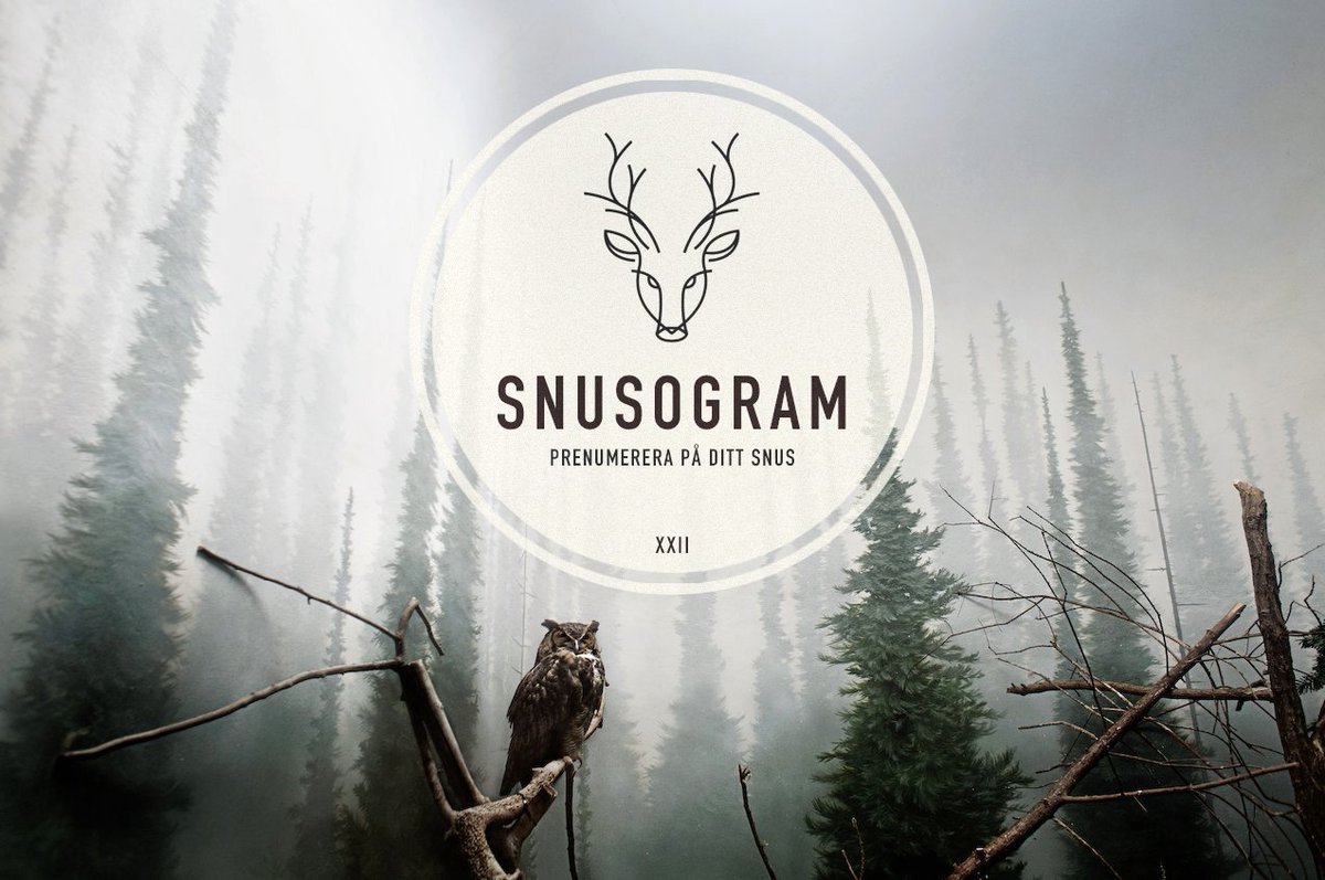 Snusbrev's tweet image. Bästa snusprenumerationen?
Det förblir alltid snusogram.se :-)
#snusogram #snus