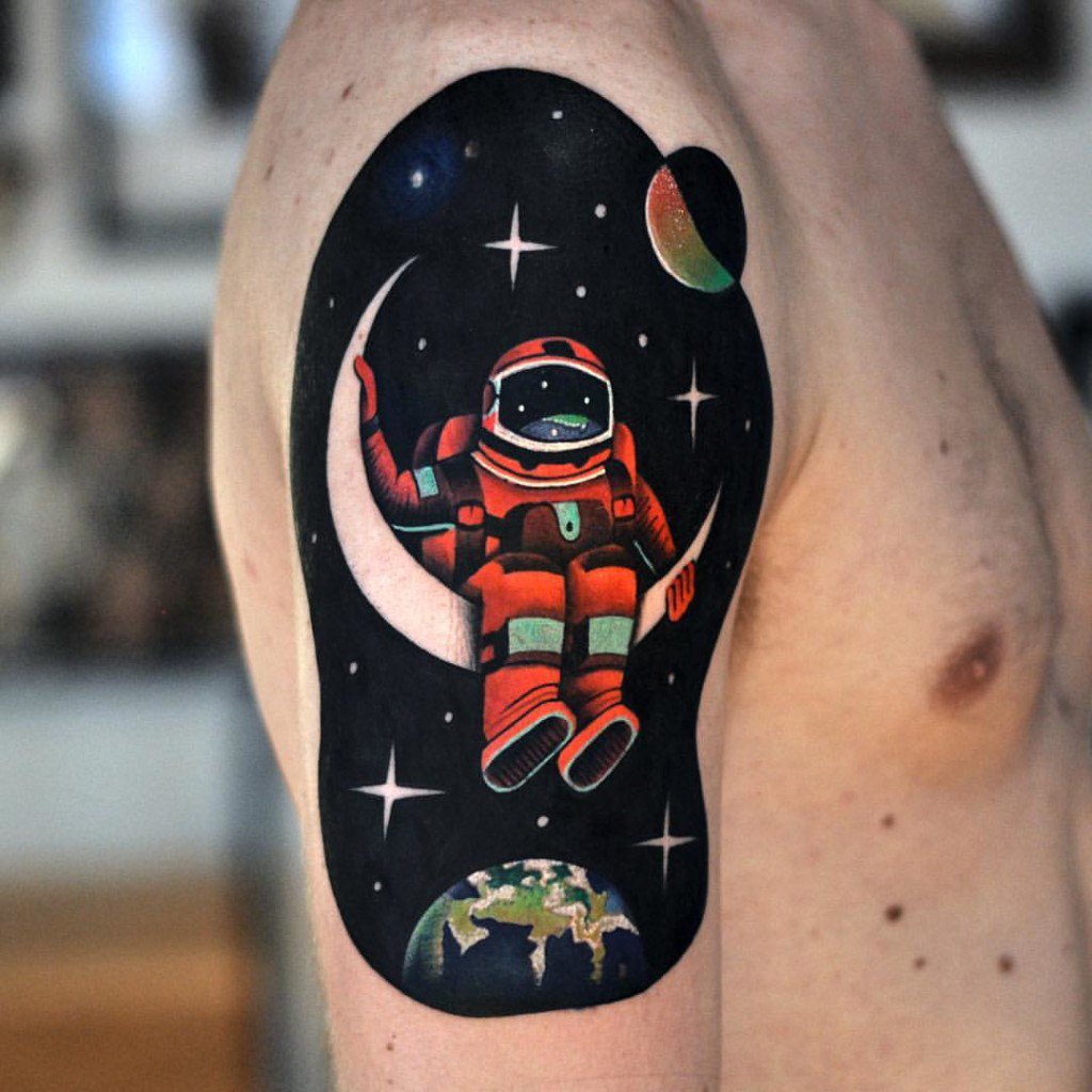 inkfolder's tweet photo. https://t.co/hRD1fNp2Y3
#Astronaut #SleeveTattoo #CosmicTattoo #PlanetEarth https://t.co/gcuuKUqez9