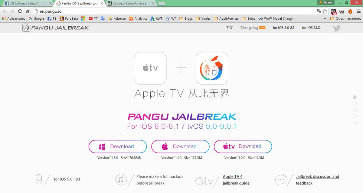 JailbreakLATAM's tweet photo. @PanguTeam ha liberado un #Jailbreak para #AppleTV - ¿Y el Jailbreak para #iOS93? Aún sin novedades... https://t.co/8UvVhyNBXq