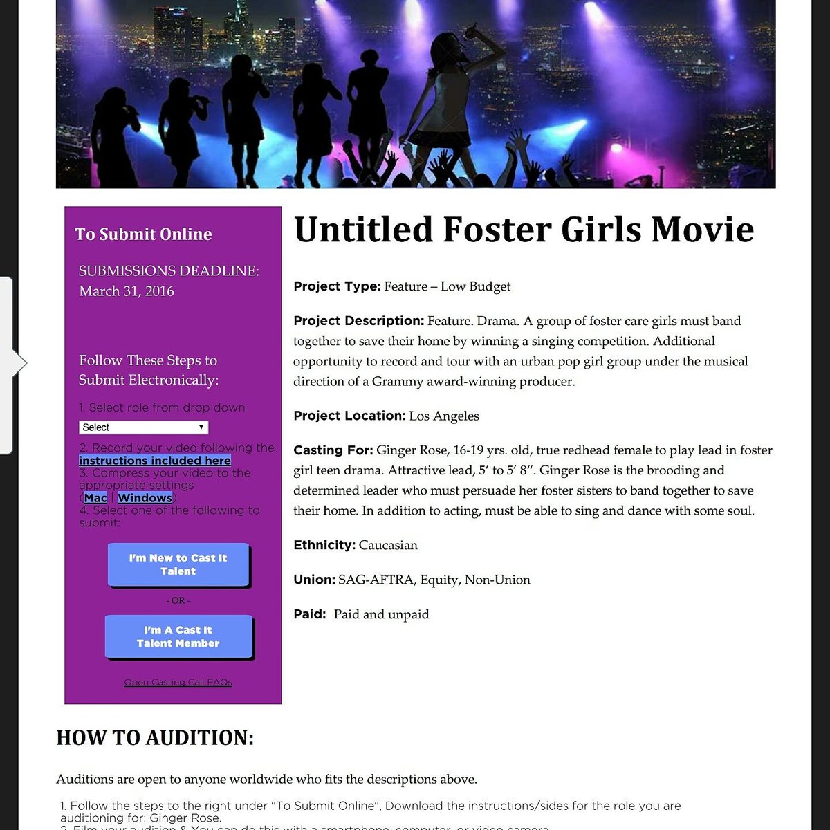 SNRG (@_snrg) on Twitter photo Our own movie! Still looking 4 our"Ginger Rose" Here's the link to audition castittalent.com
#thedreamisreal Our own movie! Still looking 4 our"Ginger Rose" Here's the link to audition castittalent.com
#thedreamisreal