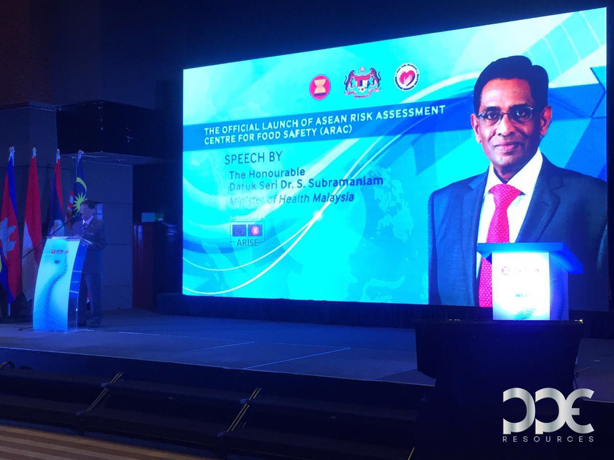 PPESquadron's tweet photo. The Official Launch of ASEAN Risk Assessment Centre for Food Safety (ARAC).Event managed by #PPEResources Event Mgmt https://t.co/1ZEttYEcLI