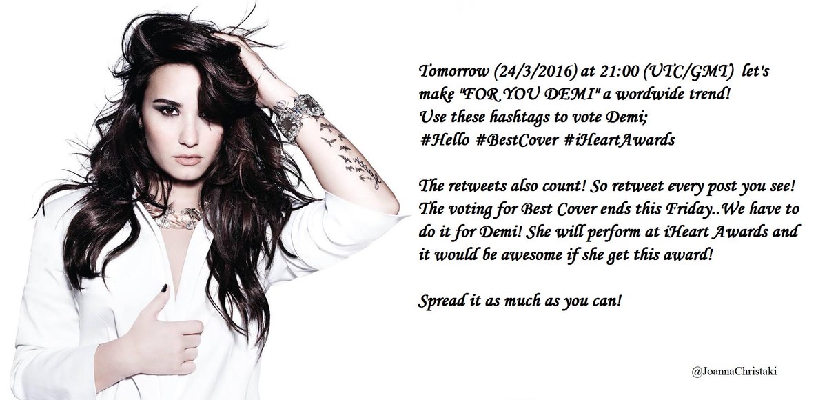 JoannaChristaki's tweet image. @BRALovatics We are losing! Let's do our best!  #Hello #BestCover #iHeartAwards