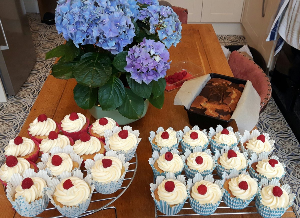 #glutenfree lemon #cupcakes and marble cake nearly ready for the @contact_teas cake sale at #bailliegifford tomorrow