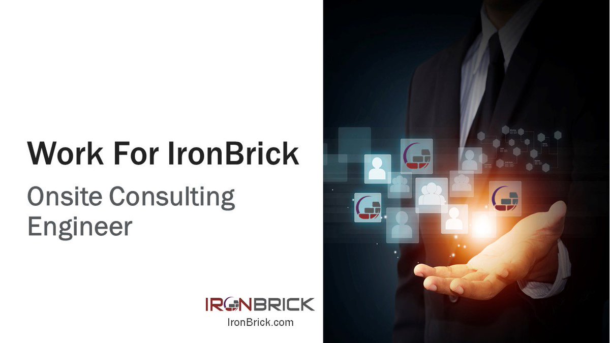 IronBrickDC's tweet photo. Onsite Consulting Engineer with NetApp Experience! https://t.co/VGve102eTp #IronBrickDC #NetAppGov https://t.co/ICDasM6xBm