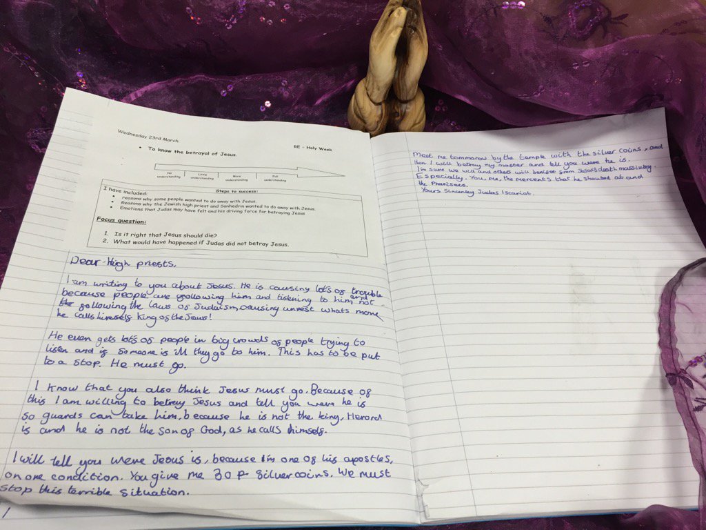 AbbeyPrimary's tweet photo. Thank you #y5cc for showing me your wonderful learning in #re about #holyweek https://t.co/XrGWXEkaRB