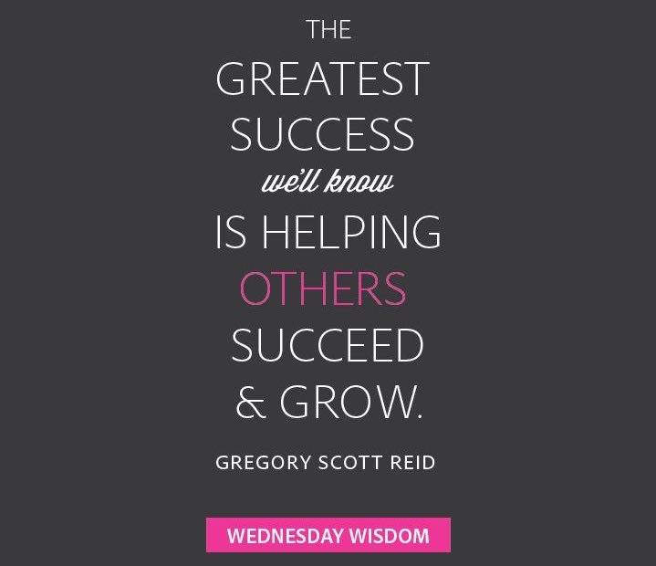 The greatest #success we'll know, is helping others #succeed &amp; #grow! #WednesdayWisdom #yeg