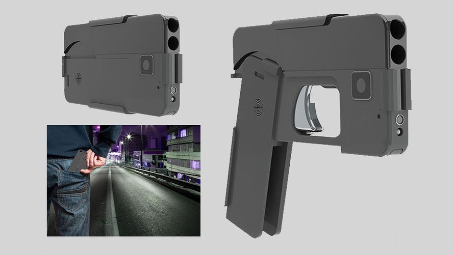 slangwise's tweet photo. "A phone gun. We've done it. We've finally combined America's two greatest vices" https://t.co/HVH15aZqVC https://t.co/AIF1CWHBux