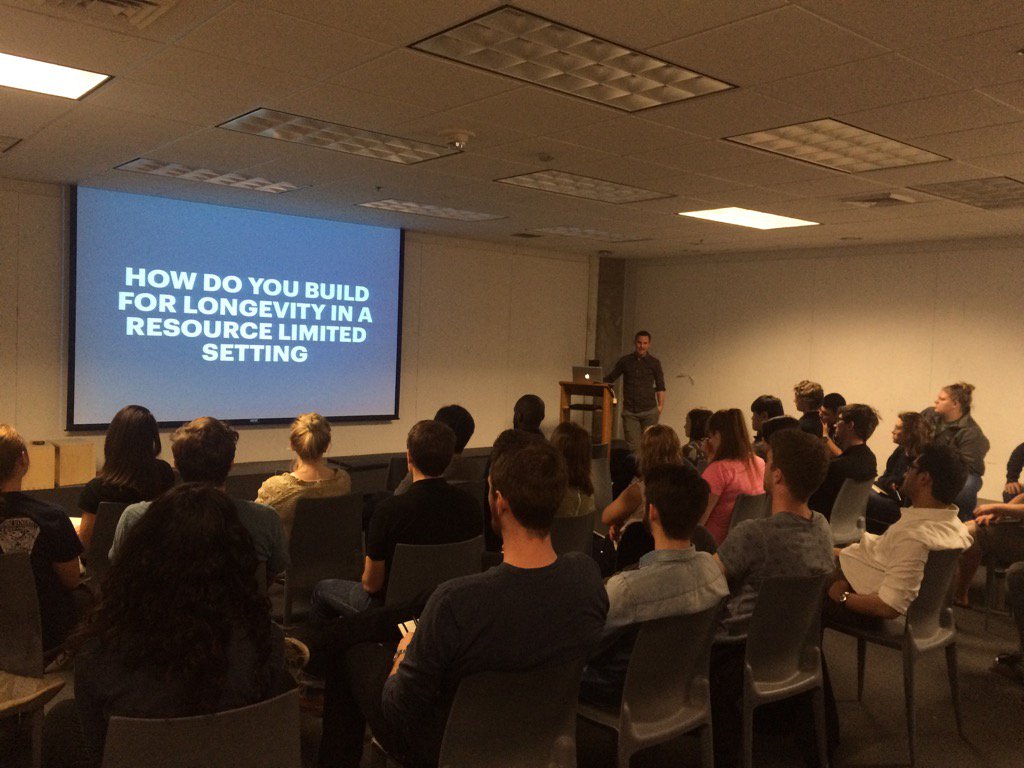 IamNathanKing's tweet photo. Andrew Brose from @MASSDesignLab presents lessons from the field @VTCAUS ' @VT_CDR https://t.co/jAMTWiXPRm