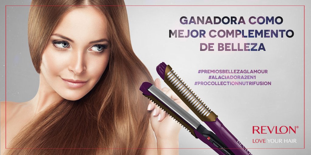 RevlonHT_Mx's tweet photo. #Alaciadora2en1 #ProCollectionNutrifusion ganadora en los #PremiosBellezaGlamour: "Mejor Complemento de Belleza”. https://t.co/K9EFjP5s6U
