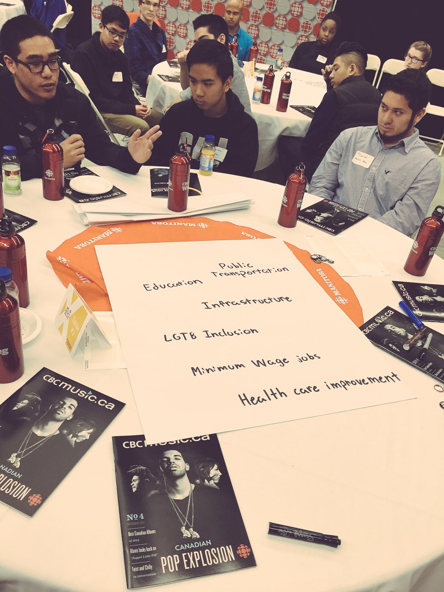 CBCManitoba's tweet photo. What are issues important to you in this provincial elxn? @OakParkHS #maplescolliegate #milesmac weigh in #cbcasks https://t.co/mkau79m0p5