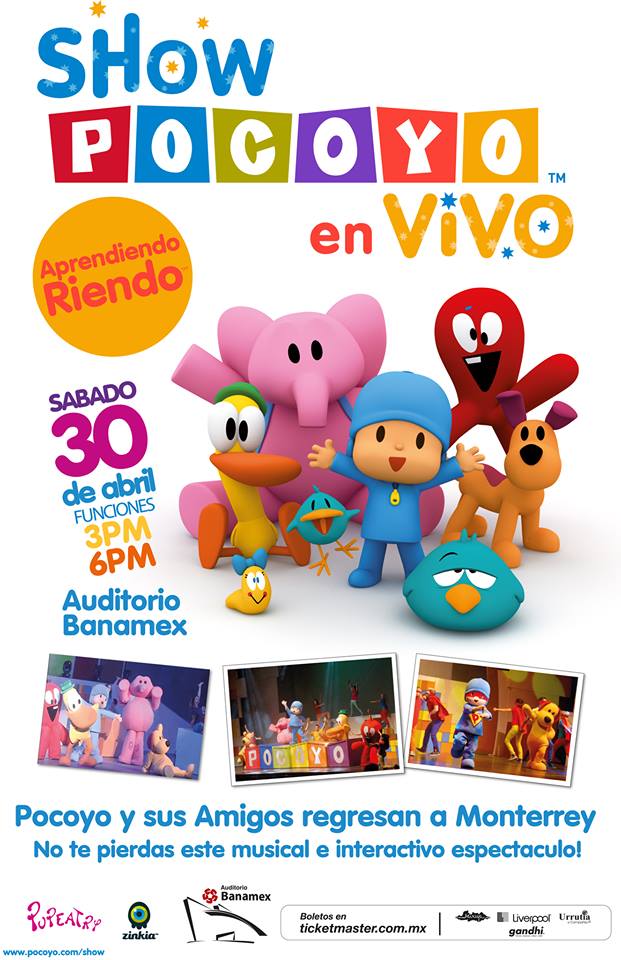 pocoyo's tweet photo. ¡ Pocoyó estará en Monterrey para celebrar el día del niño! @Pupeatry https://t.co/QwD1FCsHwT