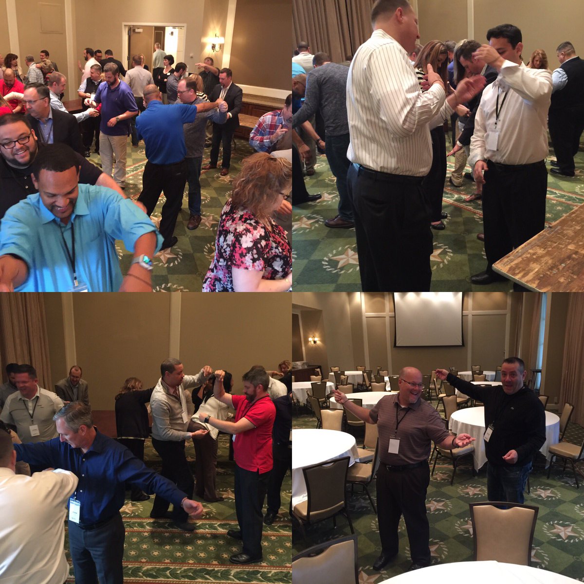 Sales Leaders doing the Infinite Loop Team Builder! #Sprint4TX