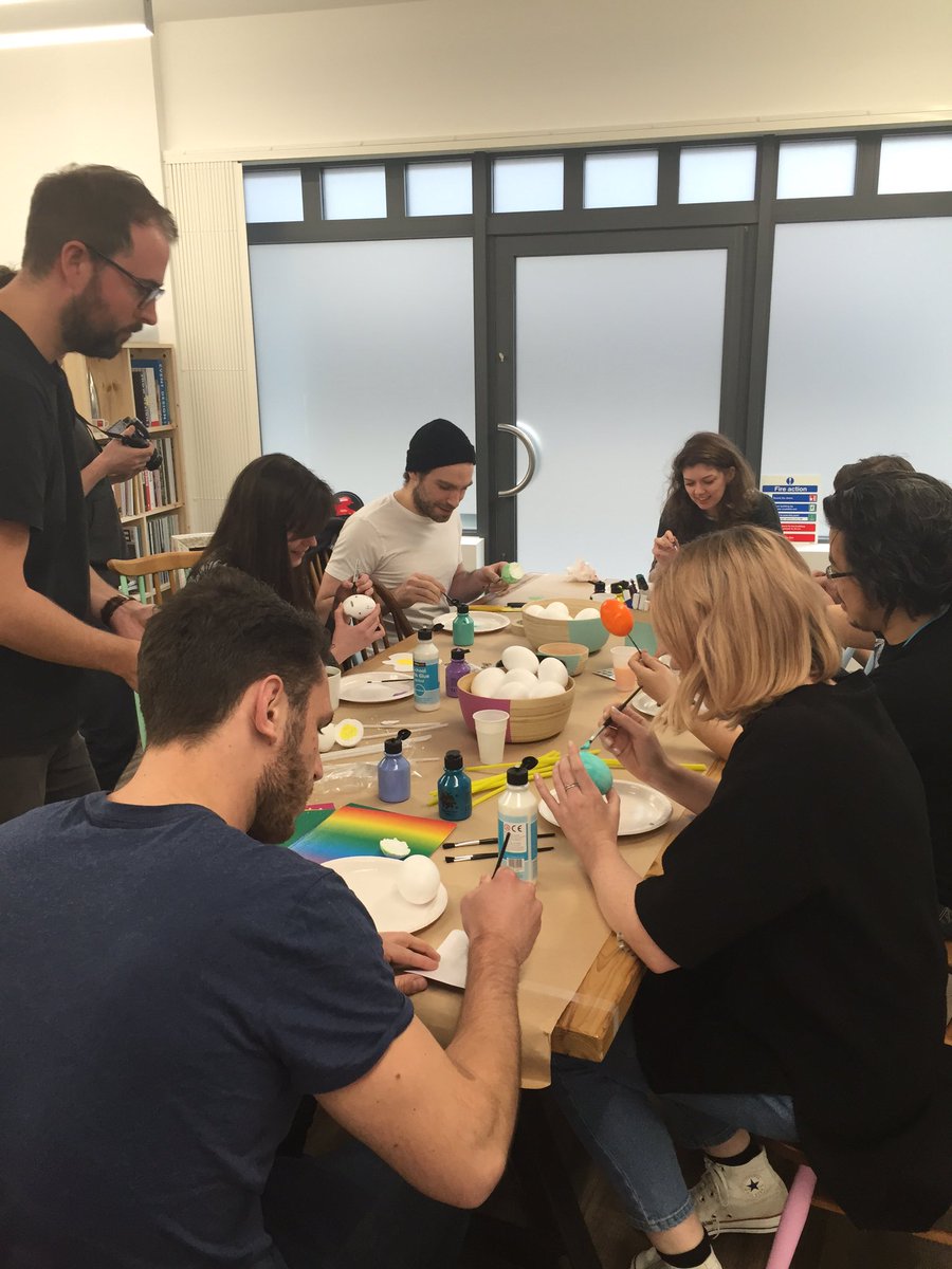 maynardmalone's tweet photo. Everyone is hard at work in the egg decorating competition... https://t.co/BVheeRS0Cp