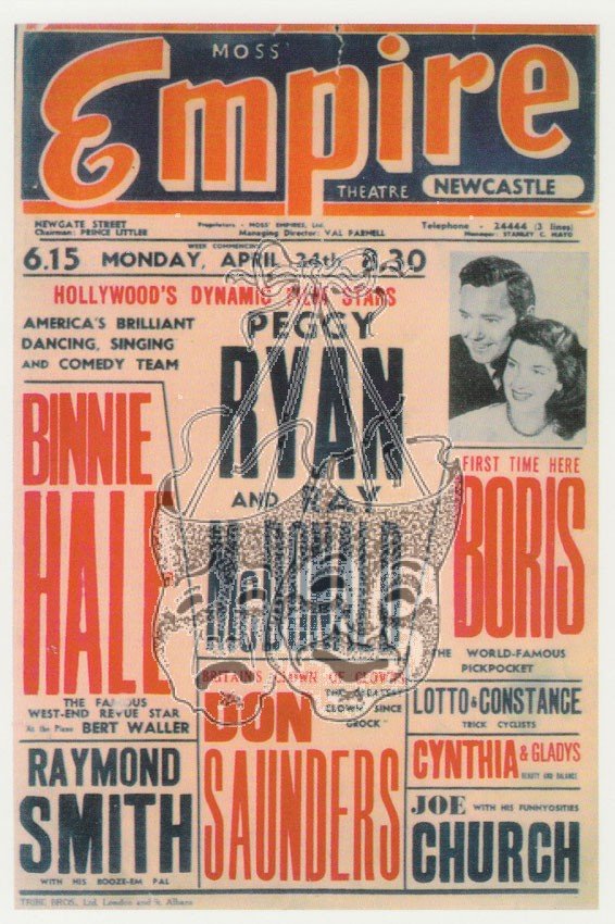 #NewcastleEmpire Theatre #RaymondSmith 1950