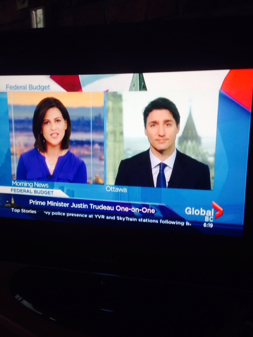 ianabailey's tweet photo. .@JustinTrudeau on #GlobalBC this am references #Surreybc light rail and new #Vancouver subway. #cdnpoli #bcpoli https://t.co/xuqaYA37Li