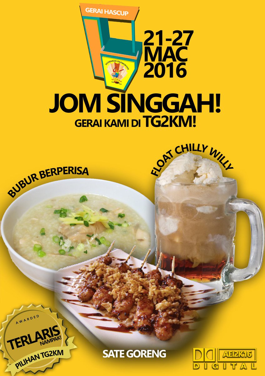 aeidraqi's tweet photo. Jangan lupa singgah ke gerai kami bersempena dengan karnival @tg2kmukm !

Jumpa anda di sana! https://t.co/PaQWaH4qUJ