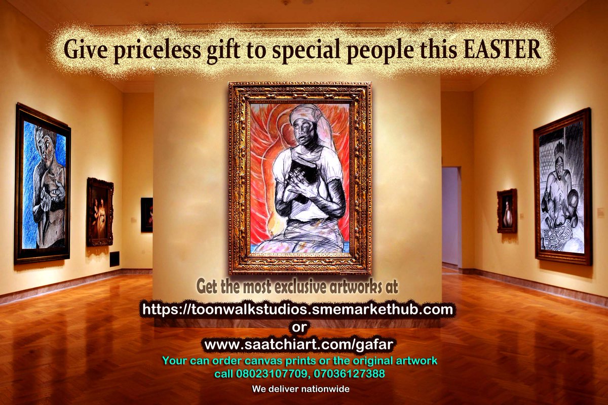 Adekunle Gafar (@adekunlegafar) on Twitter photo Priceless gift 4 special pple @Easter toonwalkstudios.smemarkethub.com & saatchiart.com/gafar <a href="/ParisGallery/">Paris Gallery</a> <a href="/smithsonian/">Smithsonian</a> Priceless gift 4 special pple @Easter toonwalkstudios.smemarkethub.com & saatchiart.com/gafar <a href="/ParisGallery/">Paris Gallery</a> <a href="/smithsonian/">Smithsonian</a>