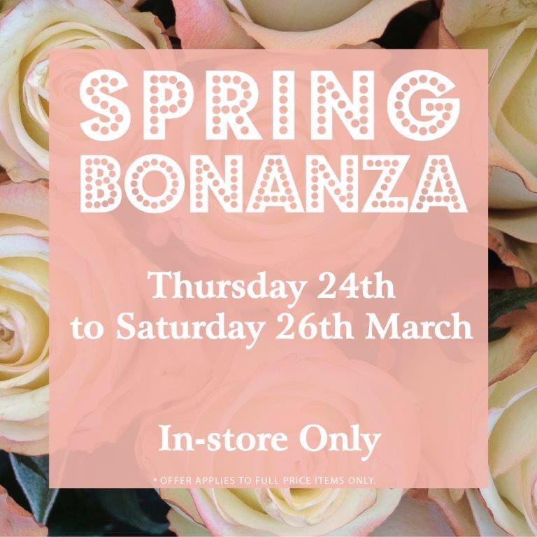 AprilAndMae's tweet photo. ATTENTION ALL!
Starting tomorrow we are having a Spring Bonanza only in-store till Saturday.
See you there! https://t.co/REQSRivi8B